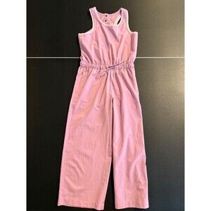 Athleta Girl S/7 Jump for Joy Jumpsuit Lavender Wide Leg Athleisure Romper